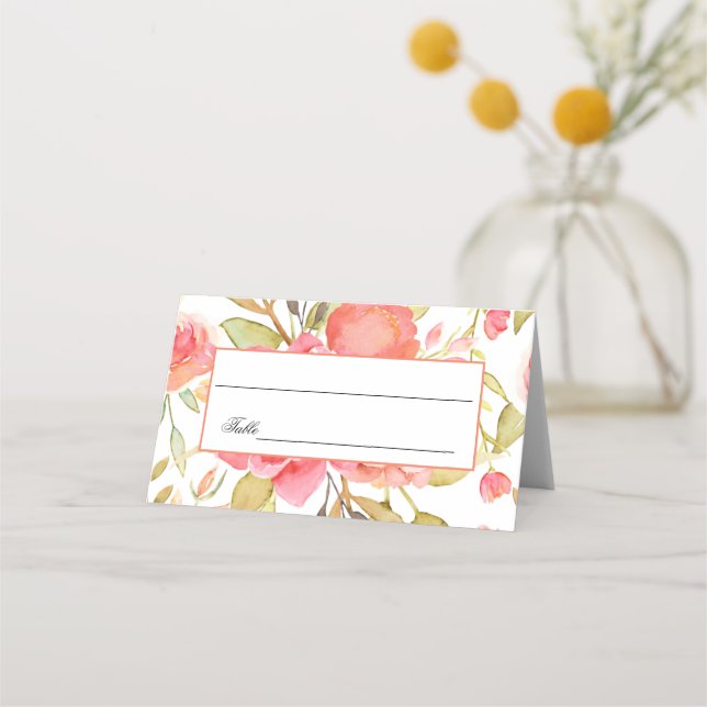 Carte De Placement Mariage Champêtre (Devant)