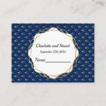 Mariage Classique Bleu et Or