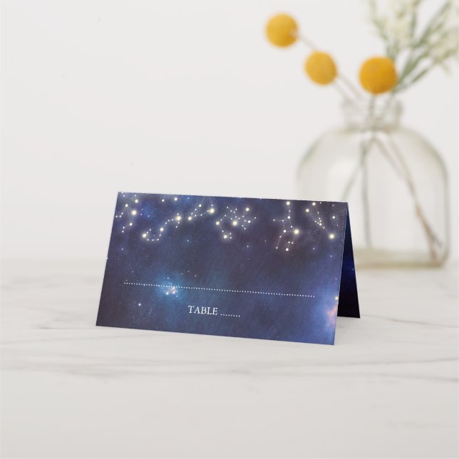 Carte De Placement Mariage Constellation (Devant)