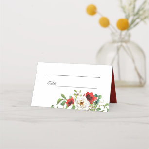 Carte De Placement Mariage d'aquarelle automne