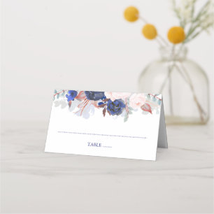 Carte De Placement Mariage d'aquarelle de la marine