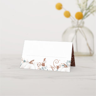 Carte De Placement Mariage de automne Citrouille Parties scintillant