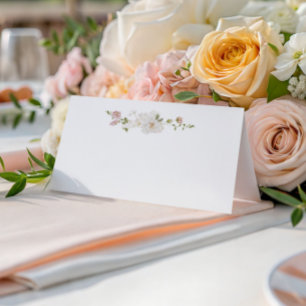 Carte De Placement Mariage de bouquet blanc et doux romantique