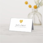 Mariage de coeur minimaliste Gold Foil