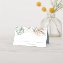 Mariage de destination plage | Feuilles tropicaux