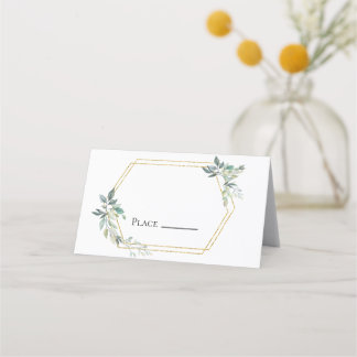 Carte De Placement Mariage de film rustique pour cadre d'or budgétair