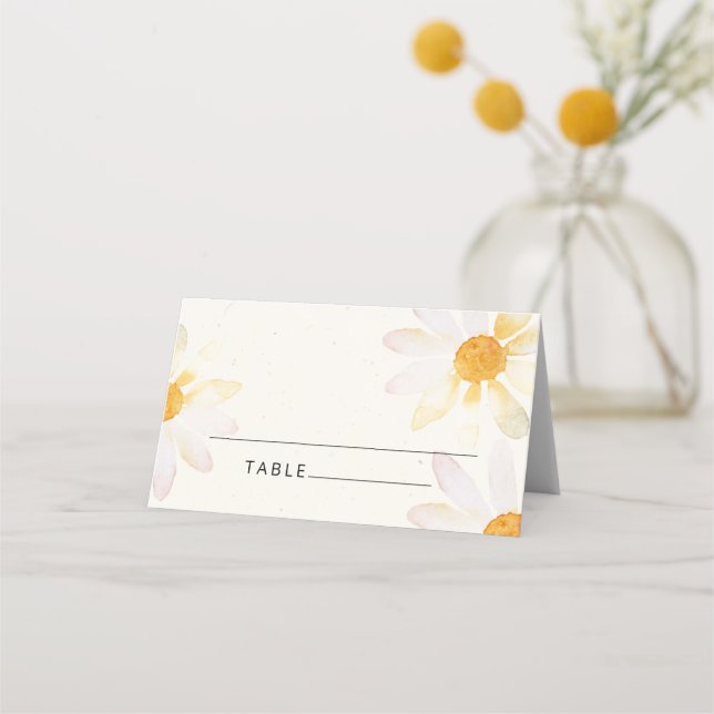 Carte De Placement Mariage de Fleur sauvage lunatique (Devant)