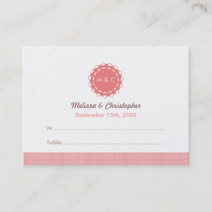 Carte De Placement Mariage de fleurs Abstrait Escort