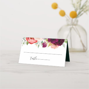Carte De Placement Mariage de fleurs de Bohême