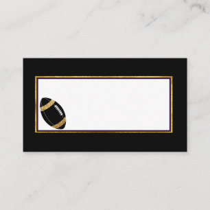 Carte De Placement Mariage de football noir et or