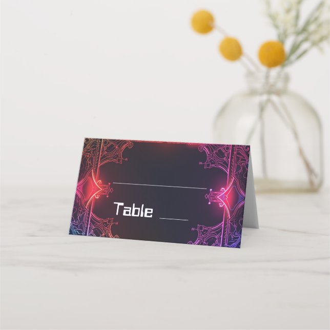 Carte De Placement Mariage de fusion Cyber-Médiéval (Devant)