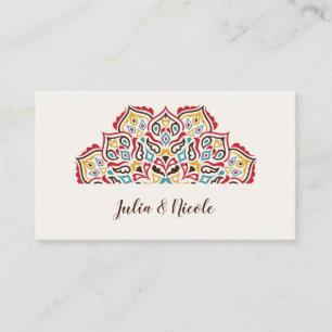 Carte De Placement Mariage de Motif de mandala géométrique classique