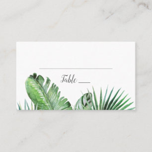 Carte De Placement Mariage de palmier sauvage