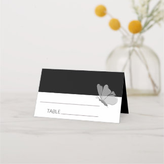 Carte De Placement Mariage de papillon minimaliste chic