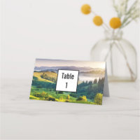 Mariage de photo de paysage naturel de collines on