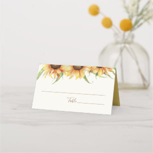 Carte De Placement Mariage de tournesol du pays