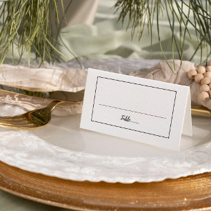 Carte De Placement Mariage de trame minimaliste simple