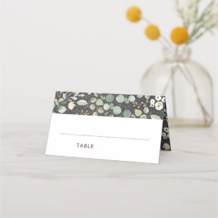 Carte De Placement Mariage de verdure rustique   Parti spécial