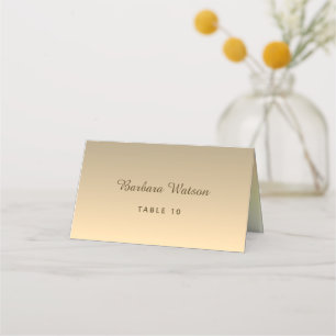 Carte De Placement Mariage d'or Faux moderne