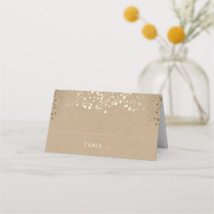 Carte De Placement Mariage d'or respiratoire du bébé