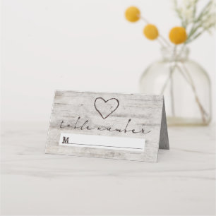 Carte De Placement Mariage du siège de l'ailier sculpté Numéro de tab