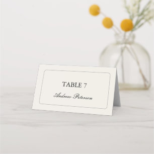 Carte De Placement Mariage Élégant Minimaliste Romantique de Jardin