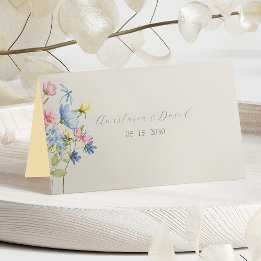 Carte De Placement Mariage Fleur sauvage Boho