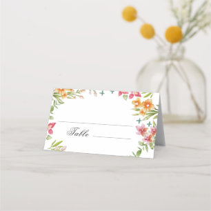 Carte De Placement Mariage fleur sauvage, Boho Floral Place Card