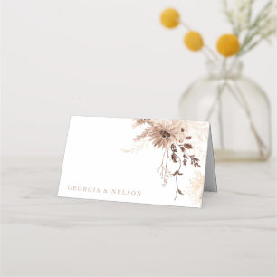 Carte De Placement Mariage floral bohème moderne