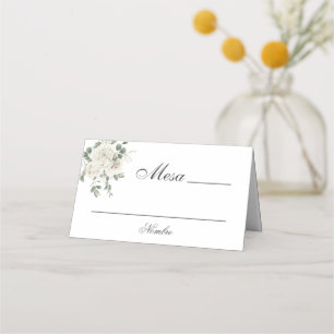 Carte De Placement Mariage Floral Boho espagnol