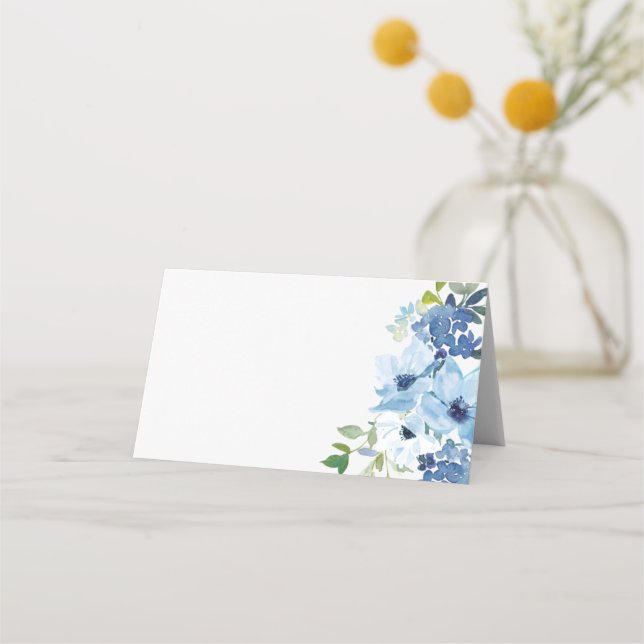 Carte De Placement Mariage floral clair chic (Devant)