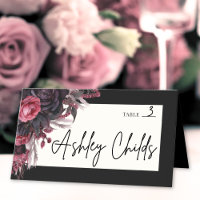 Mariage Floral Gothique Rouge Noir