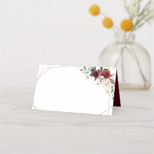 Carte De Placement Mariage géométrique du Boho rose rose roux de Bour