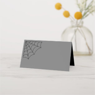 Carte De Placement Mariage gothique noir et gris