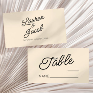 Carte De Placement Mariage minimaliste de champagne moderne