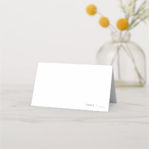 Carte De Placement Mariage minimaliste de typographie moderne et chic