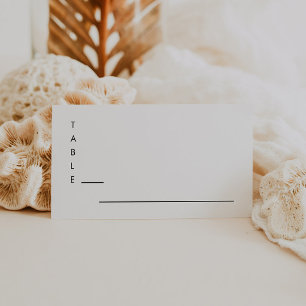 Carte De Placement Mariage minimaliste moderne