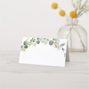 Carte De Placement Mariage Moderne Eucalyptus Vert Succulent
