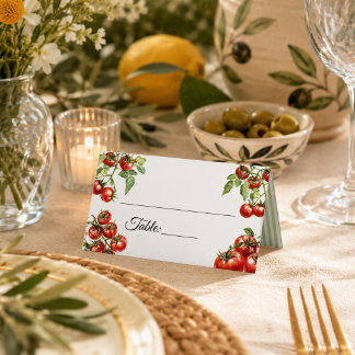 Carte De Placement Mariage Moderne Pomodoro