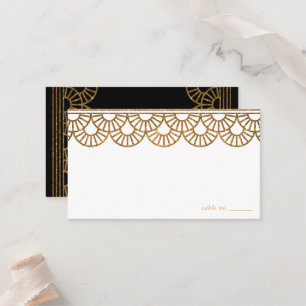 Carte De Placement Mariage Motif Art déco