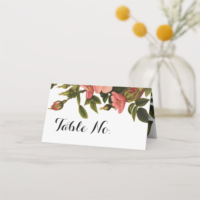 Carte De Placement Mariage Numéro de table Modèle Carte personnalisab (Devant)