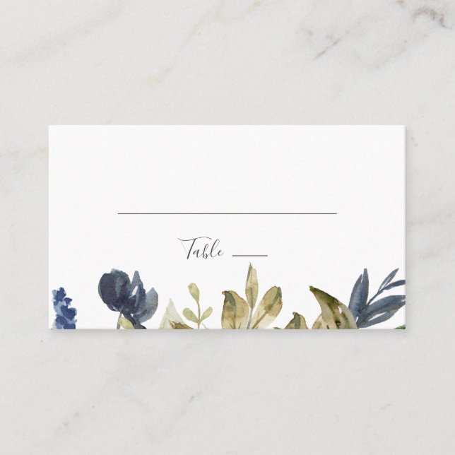 Carte De Placement Mariage plat d'automne (Devant)