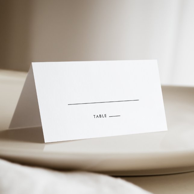 Carte De Placement Mariage plié de typographie chic (Créateur téléchargé)