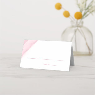 Carte De Placement Mariage rose rose aquarelle /