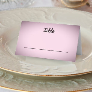 Carte De Placement Mariage rose Vignette
