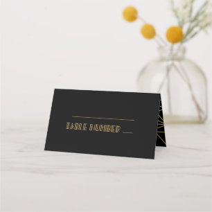 Carte De Placement mariage simple art déco vintage années 1920