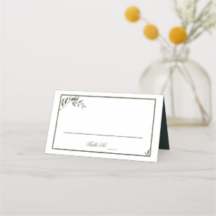 Carte De Placement Mariage simple Eucalyptus élégant