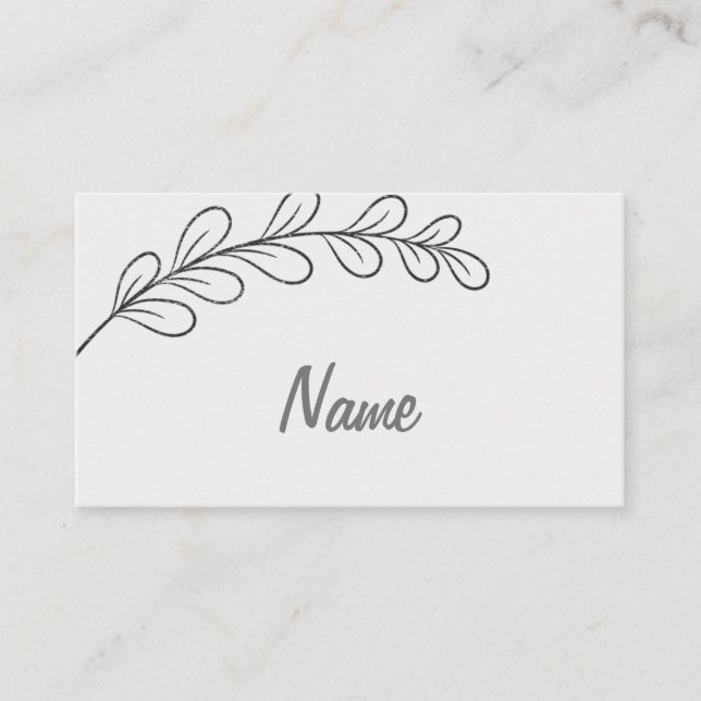 Carte De Placement mariage simple personnalisable (Devant)
