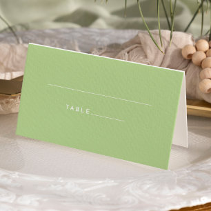 Carte De Placement Mariage vert minimaliste Citrus plié