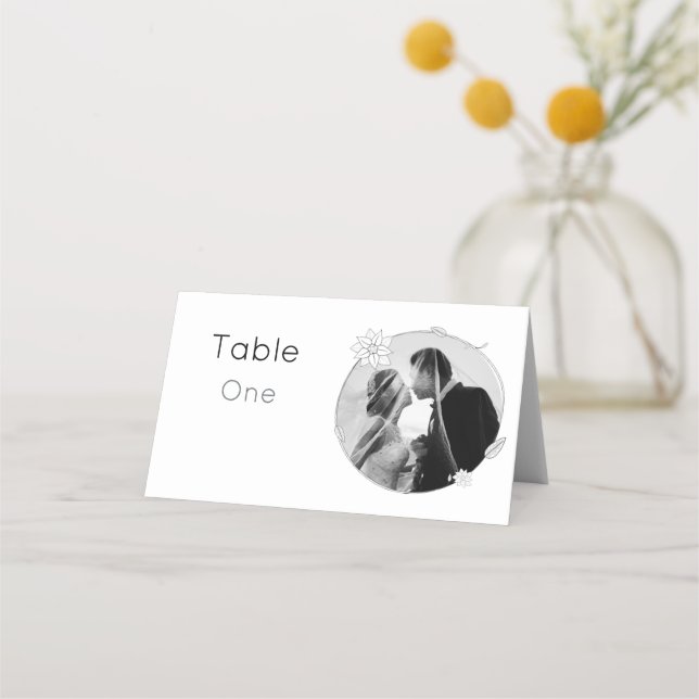 Carte De Placement Mariée et salle (Devant)